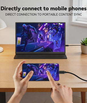 SOYO SY15FN60 15.6-inch Draagbare Monitor - 60Hz Full HD, Ideaal voor Laptop, Console & Mobiel