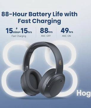 Edifier W820NB Plus Over Ear Koptelefoon: 88u Batterij, ANC, Hi-Res Audio & Bluetooth