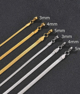 Vnox Heren Ketting met Geometrische Vierkante Natuursteen Hanger - Goud/Zilver Kleur Roestvrij Staal Blade Ketting