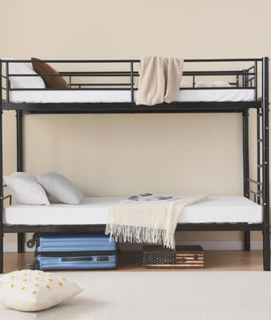 Stapelbed Kinderen 90x200cm - Veilig, Omvormbaar tot 2 Enkele Bedden met Ladder