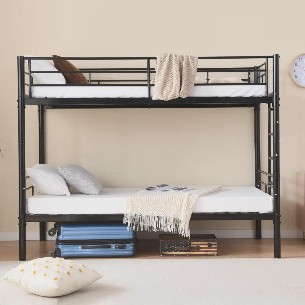 Stapelbed Kinderen 90x200cm - Veilig, Omvormbaar tot 2 Enkele Bedden met Ladder