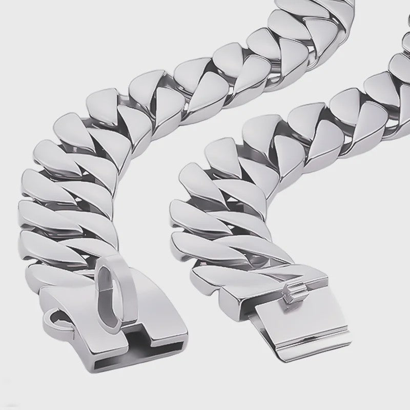 Gouden Hondenketting 32mm RVS - Stoere Halsband voor Grote Rassen
