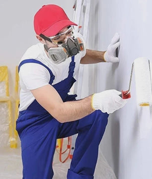Professioneel Half-Face Stof- en Gasmasker met Verwisselbare Filters voor Schilderen en Spuiten
