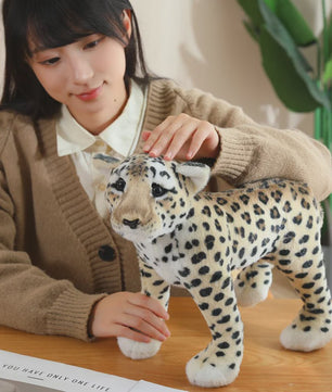 Realistische Pluche Dieren Knuffels - Tijger, Leeuw & Luipaard - Zacht Speelgoed & Decoratie
