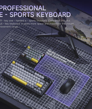AJAZZ AK029 Mechanisch Gaming Toetsenbord - Compact, Hot-Swappable, One-Handed Esports
