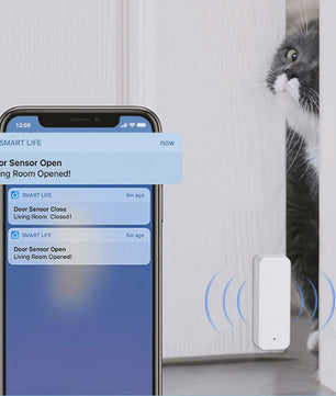 Slimme Deur Sensor - WiFi & Zigbee Contactmelder voor Smart Home Alarm