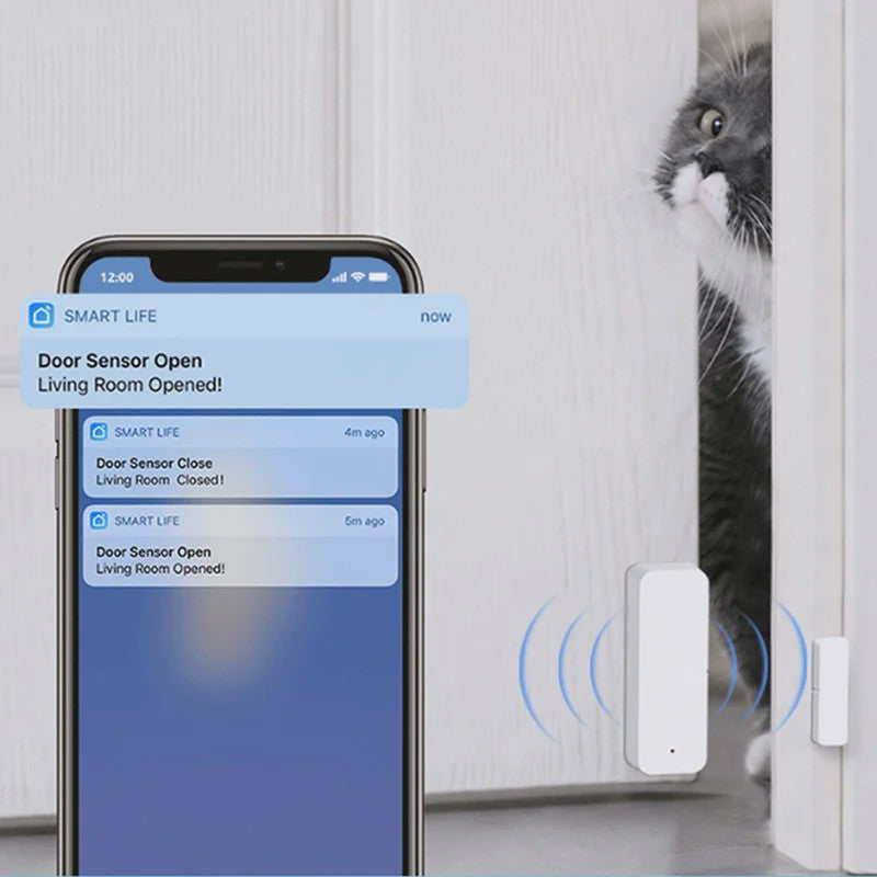 Slimme Deur Sensor - WiFi & Zigbee Contactmelder voor Smart Home Alarm