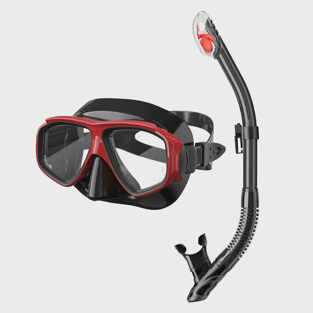 Professionele Anti-Condens Duik- en Zwemmasker met Snorkelset voor Volwassenen - UV-bescherming, Siliconen