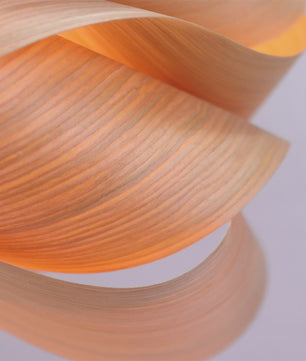 Nordic Houten Plafondlamp - Minimalistisch Design met Houtfineer