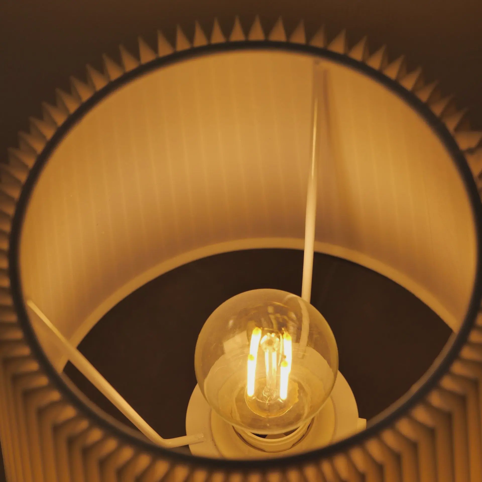 Draadloze Tafellamp met Stoffen Kap - Oplaadbaar & Dimbaar met Touch Switch - Warm Licht