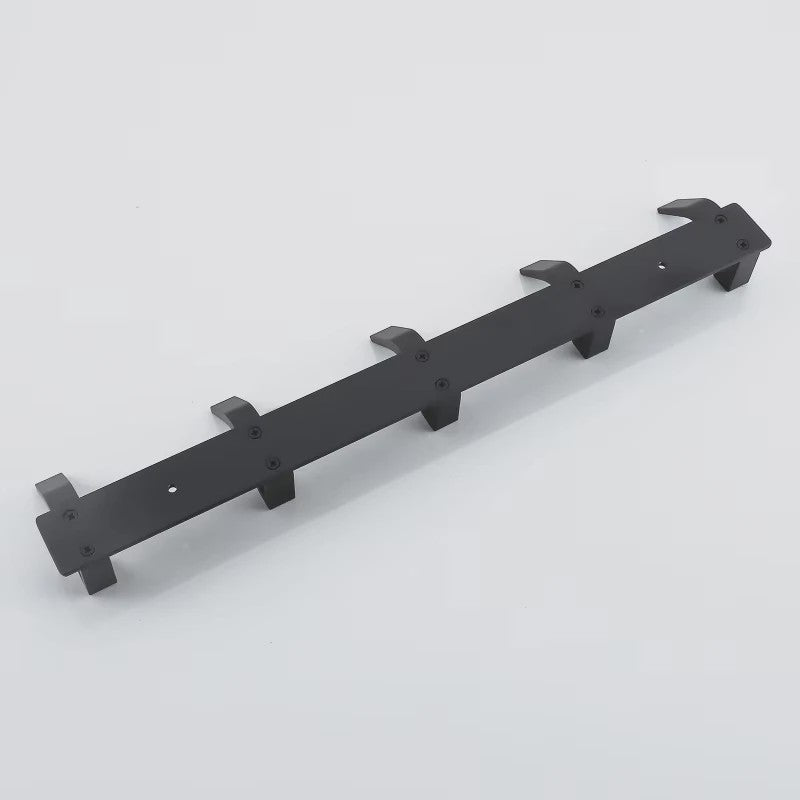 Moderne Zwarte Aluminium Wandhaken - Ophangrek voor Handdoeken, Jassen en Meer