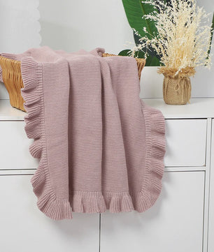 Zachte Gebreide Baby Deken 90x70cm - Wikkeldeken voor Kinderwagen, Ledikant & Reiswieg