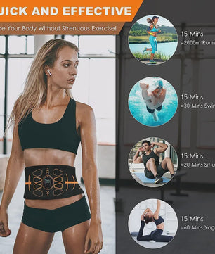 Smart EMS Abdominale Stimulator Riem - Spierversteviging & Lichaamsmassage