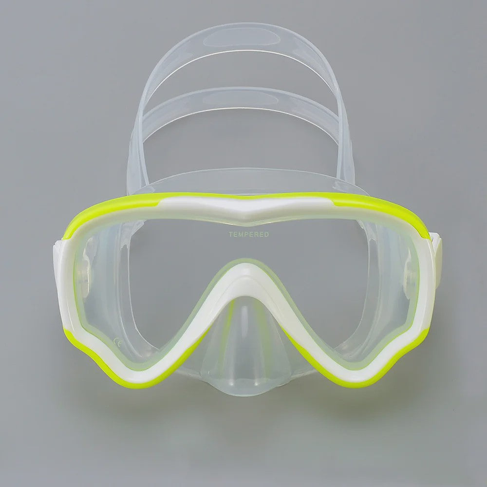 Kinder Snorkelmasker Duikmasker Anti-Condens Zwembril met Neusbedekking voor Snorkelen en Zwemtraining