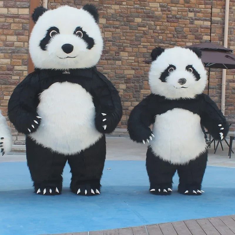 Opblaasbaar Panda Kostuum - Volwassen Maat voor Feestjes, Halloween & Cosplay