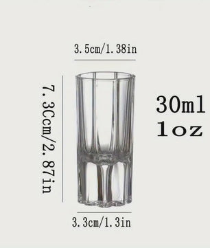 30ml Kristallen Shotglazen Set - Elegante Borrelglazen voor Whiskey, Tequila & Feesten