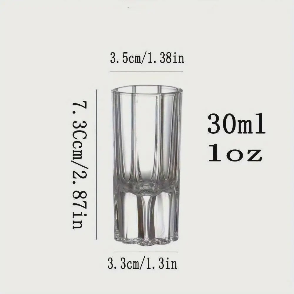 30ml Kristallen Shotglazen Set - Elegante Borrelglazen voor Whiskey, Tequila & Feesten