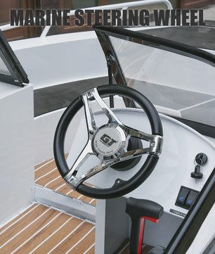 GT Marine Stuurwiel voor Buitenboordmotor - Polyamide & Chroom
