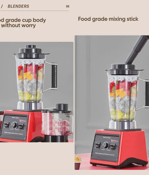 3-in-1 Keukenmachine: Krachtige Blender, Vleesmolen & Sapcentrifuge