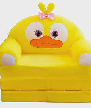 Pluche Kinder Sofa Bed - Opvouwbaar en Dubbelzijdig Plezier in Leuke Cartoon Vormen