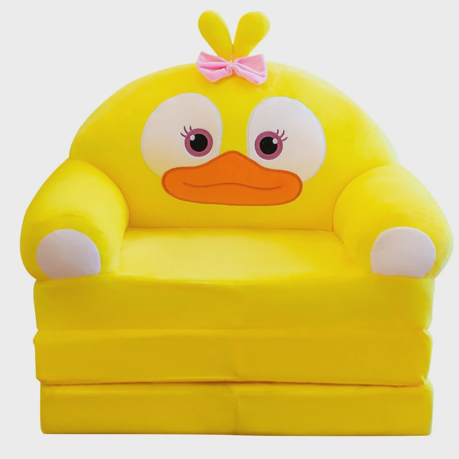 Pluche Kinder Sofa Bed - Opvouwbaar en Dubbelzijdig Plezier in Leuke Cartoon Vormen