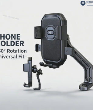 Universele Motor Telefoonhouder met Automatisch Sluitingssysteem - 360° Verstelbaar voor Fiets, Scooter & E-Bike