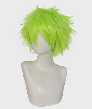 VALORANT Gekko Cosplay Pruik - Kort Krullend Synthetisch Haar in Cyaan Kleur