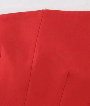 Asymmetrische Dames Bustier Top - Sexy Backless Design met Ritssluiting aan de Zijkant