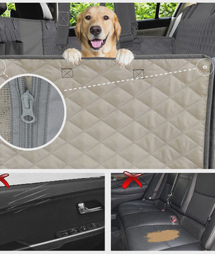 Waterdichte Hond Auto Stoelhoes & Hamac Beschermer met Veiligheidsgordel