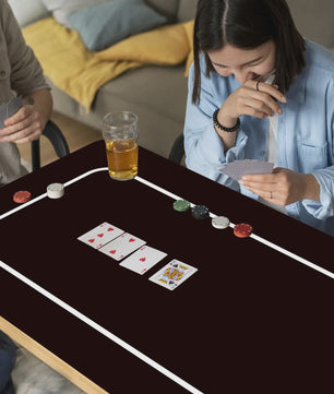 Professionele Poker Tafelmat 120x60cm - Anti-slip Rubber voor Texas Hold'em Partijen