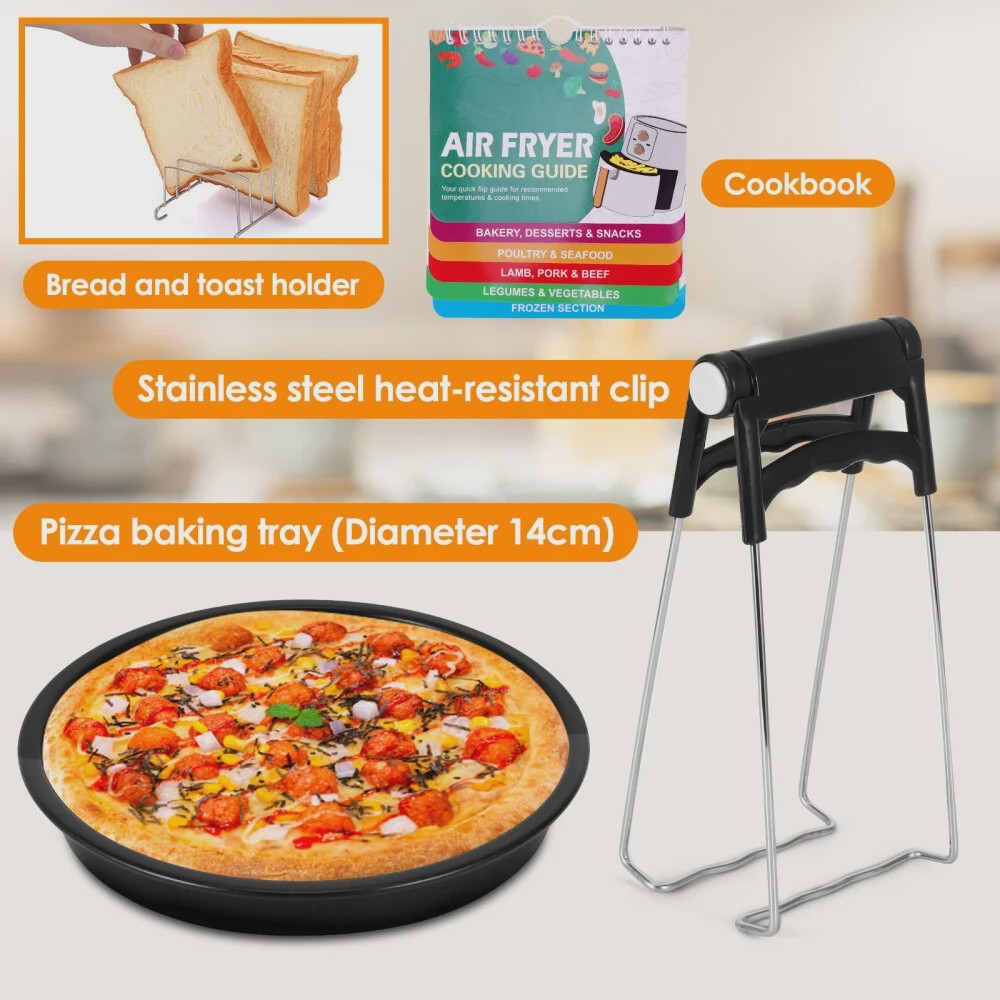 Uitgebreide Airfryer Accessoires Kit voor Dual Zone Airfryers (7.6L-9.5L)