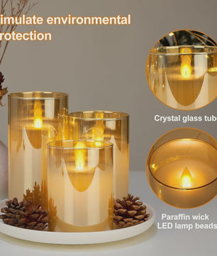 Set LED Kaarsen met Afstandsbediening en Timer - Sfeervol voor Kerst & Bruiloft