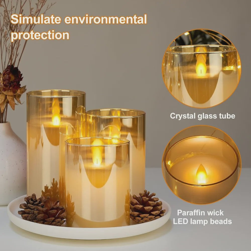 Set LED Kaarsen met Afstandsbediening en Timer - Sfeervol voor Kerst & Bruiloft