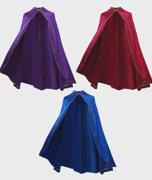 Unisex Middeleeuwse Fluwelen Cape met Opstaande Kraag - Renaissance Kostuum voor Feest, Cosplay & Podium