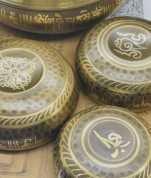 Handgemaakte Tibetaanse Klankschaal van Messing - Yoga, Meditatie & Stressverlichting