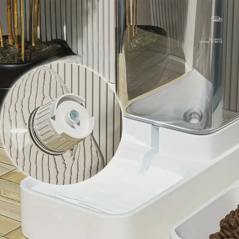 Automatische Hond Voerbak en Waterdispenser Set - Zwaartekracht Voedselsysteem