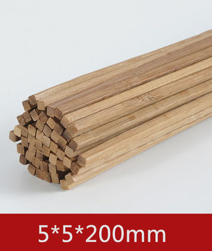 Bamboe Houten Stokjes - DIY Bouwmodel Materiaal voor Ambachten, Meubels en Lantaarns