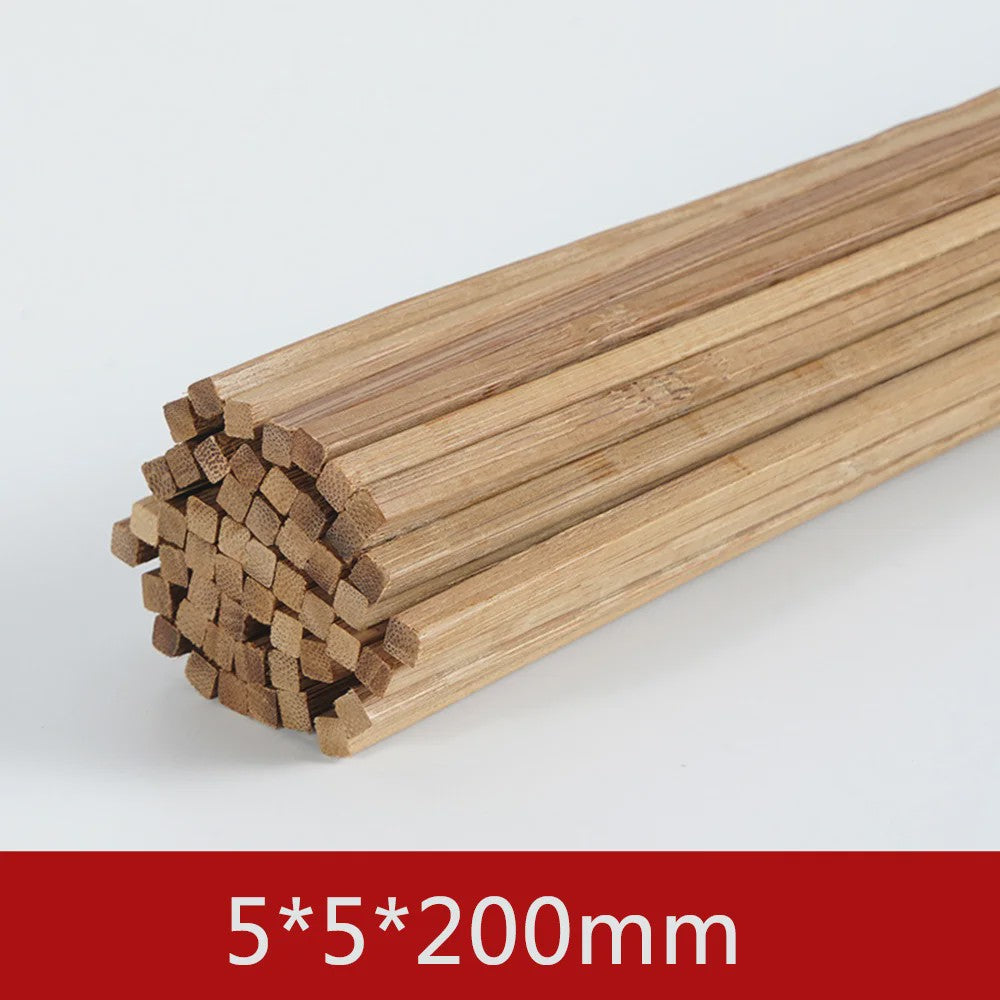 Bamboe Houten Stokjes - DIY Bouwmodel Materiaal voor Ambachten, Meubels en Lantaarns