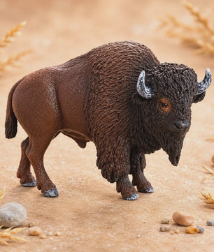 Realistische Bison Beeldje - Gedetailleerd en Handgeschilderd