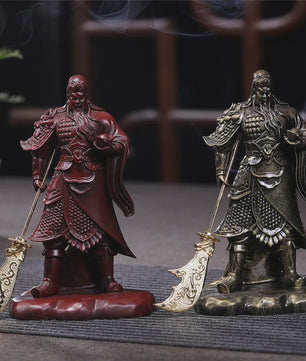 Bronzen Guan Gong Beeld - Feng Shui Resin Beeld voor Huisdecoratie