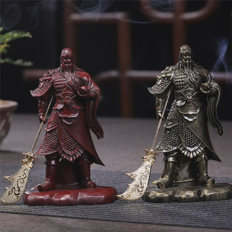 Bronzen Guan Gong Beeld - Feng Shui Resin Beeld voor Huisdecoratie
