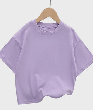 Zomer T-shirt Kinderen Korte Mouw Katoen - Trendy & Comfortabel voor Jongens & Meisjes (2-12 Jaar)