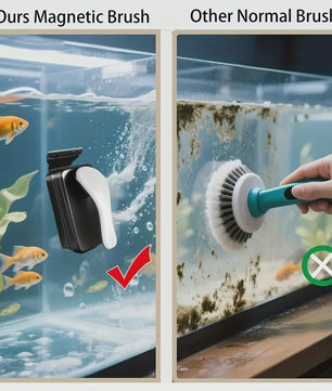 Sterke Magnetische Aquarium Glasreiniger met Antislip Handvat - Algenverwijderaar voor Vis Tanks en Glas