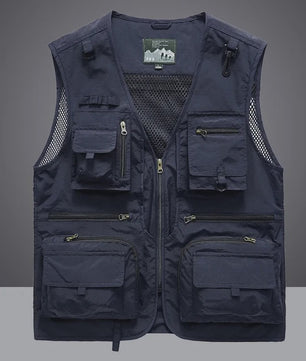 Tactisch Vest Heren - Veelzijdige Werk- en Fotovest met Mesh en Zakken
