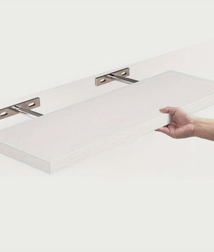 Zwevende Wandplank Massief Hout - Strak Design, Ruimtebesparend & Decoratief