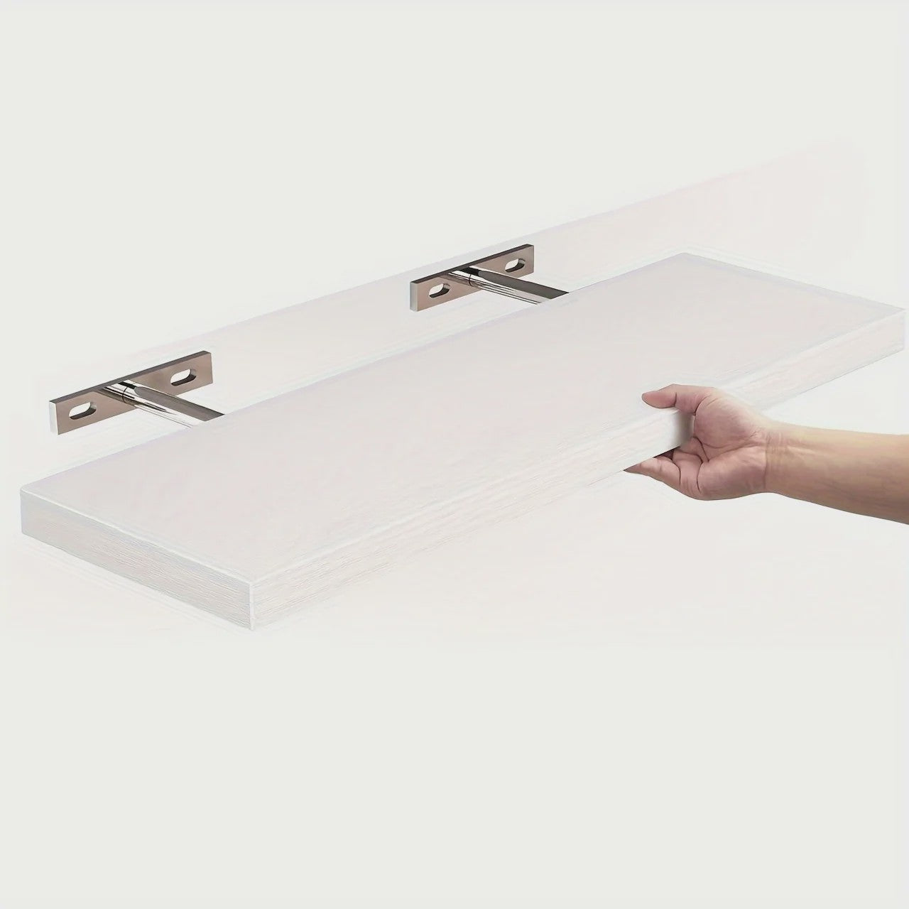 Zwevende Wandplank Massief Hout - Strak Design, Ruimtebesparend & Decoratief