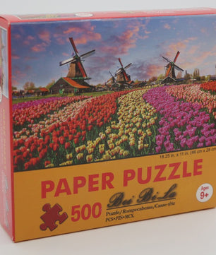 500 Stukjes Puzzel: Prachtige Landschap & Olieverf Kunst - Ontspanning voor Volwassenen & Familie