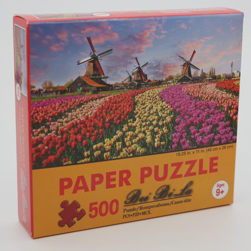 500 Stukjes Puzzel: Prachtige Landschap & Olieverf Kunst - Ontspanning voor Volwassenen & Familie