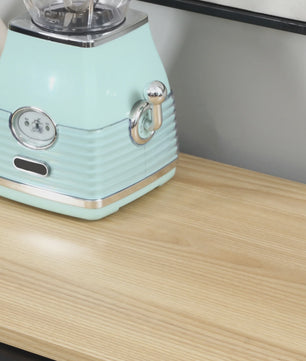 Modern Wit Dressoir met Natuurlijk Houtdetail - 120 cm Breed - Anti-Tip Functie
