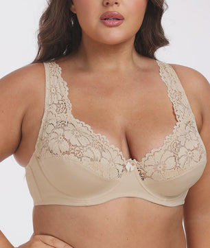 Luxe kanten bh met beugel voor dames - Plus size en sexy, verkrijgbaar in cupmaten B t/m F